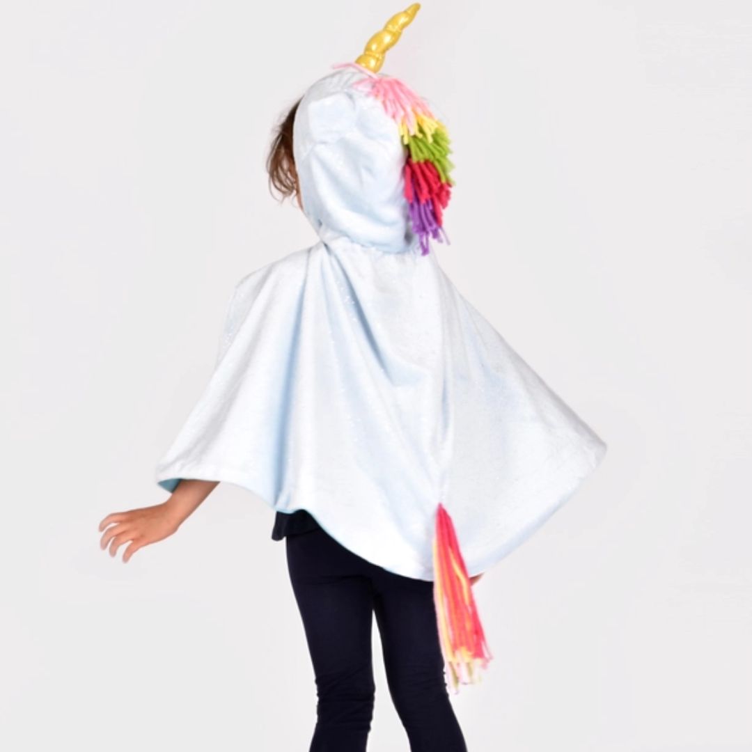 Cape 'Einhorn' 98-128 cm / 3-8 Jahre