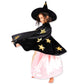 Kostüm Cape Samt/Satin 'Zauberer' mit Hut 98-128 cm / 3-8 Jahre