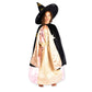 Kostüm Cape Samt/Satin 'Zauberer' mit Hut 98-128 cm / 3-8 Jahre