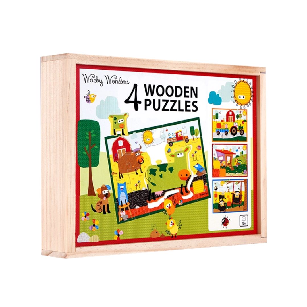 Wacky Wonders 4 Holz-Puzzles