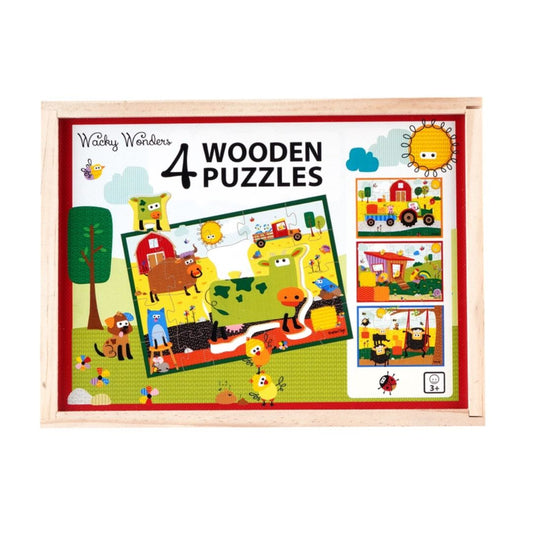 Wacky Wonders 4 Holz-Puzzles