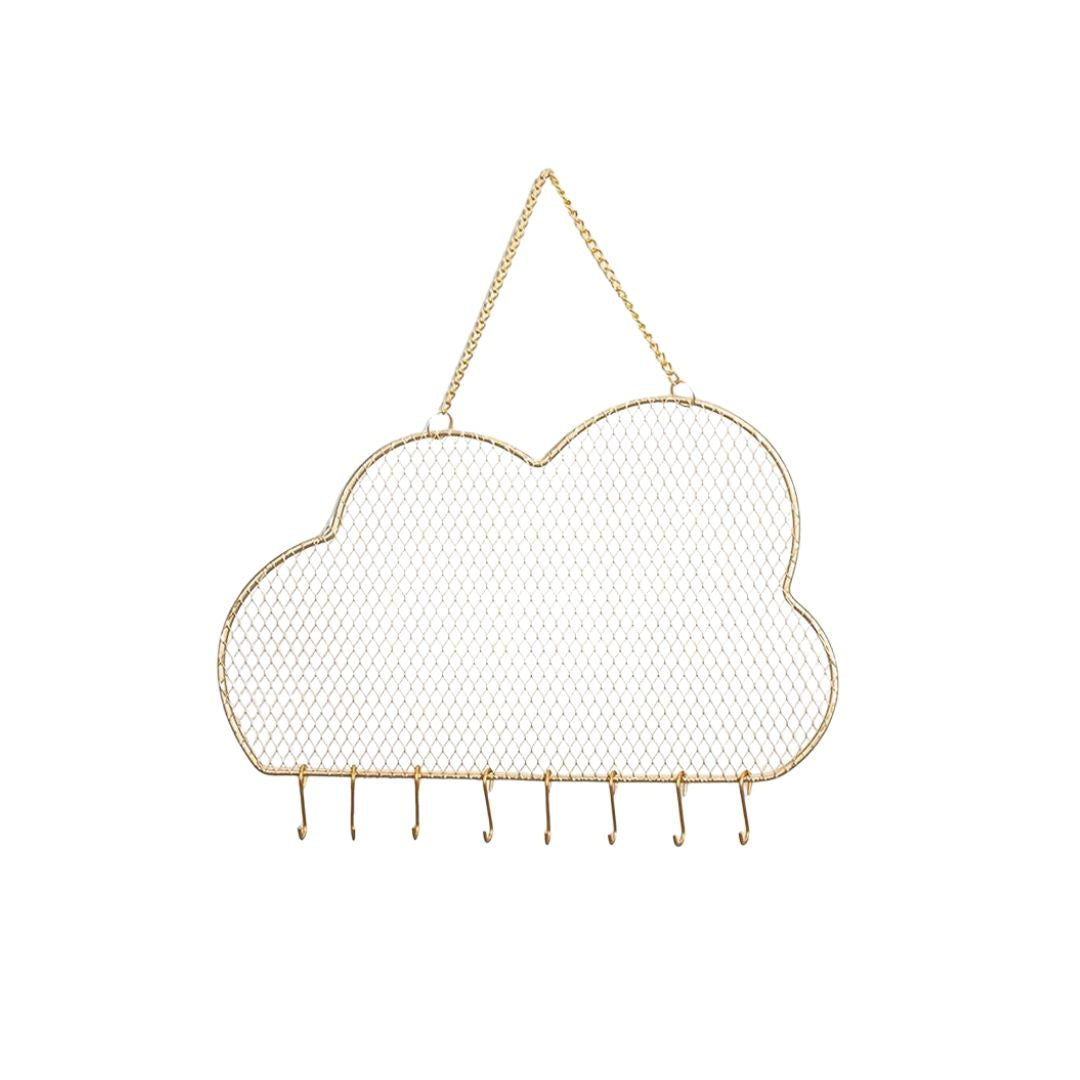 Wandbehang Organizer 'Wolke' gold