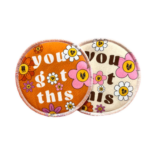 Waschbare Stilleinlagen 'YOU GOT THIS' - 1 Paar