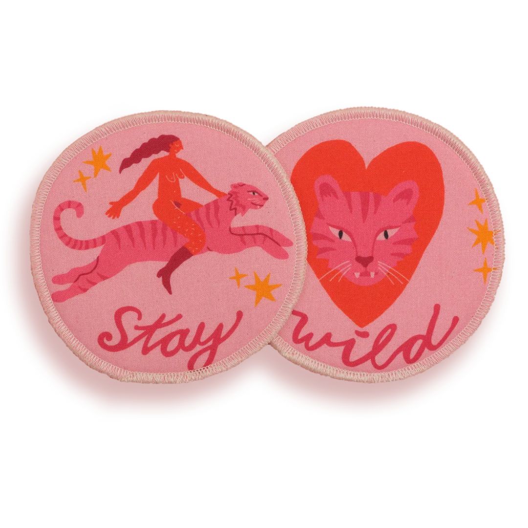 Waschbare Stilleinlagen 'STAY WILD'