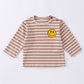 Weicher O-Neck Longsleeve aus Bio Baumwolle gestreift