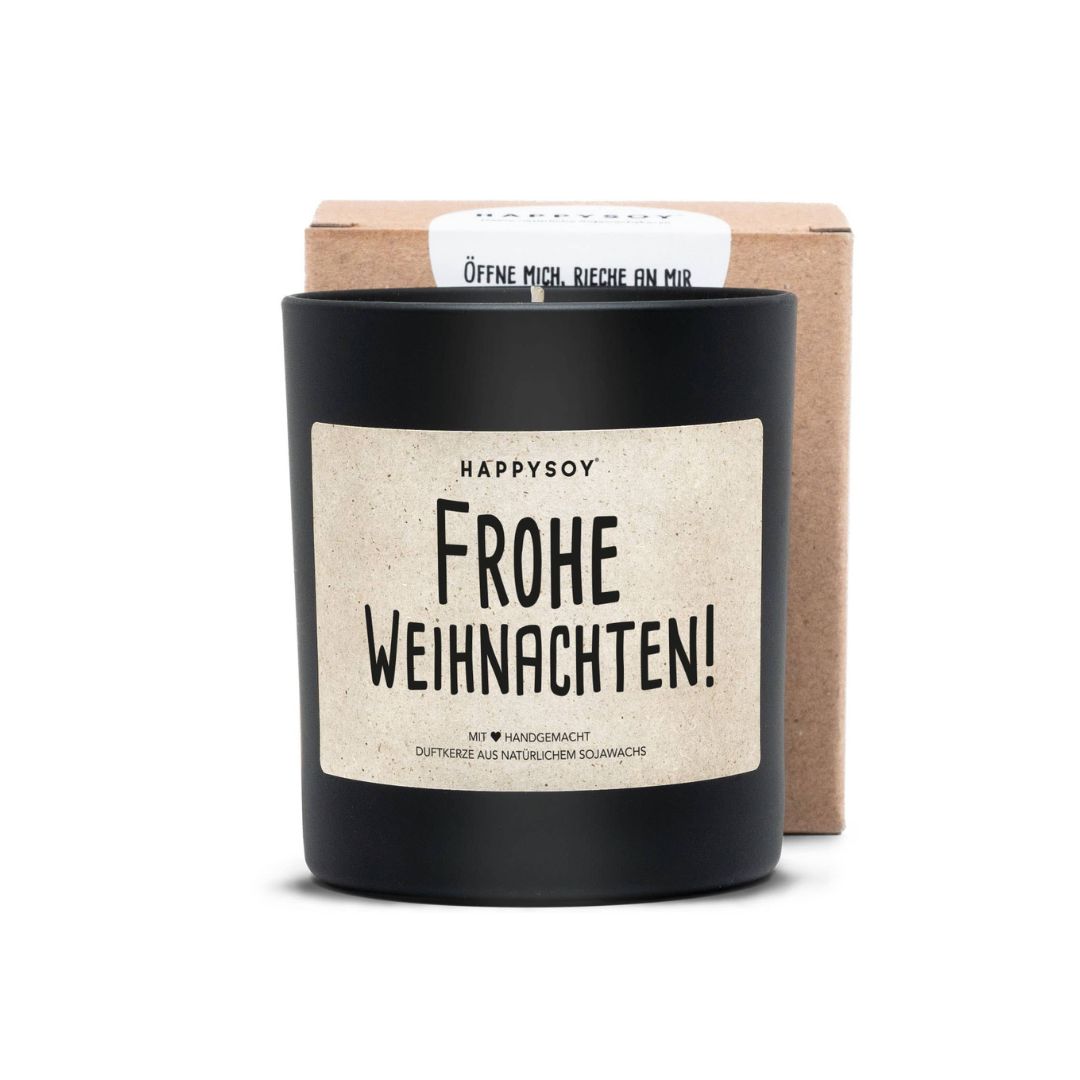 Duftkerze 'Frohe Weihnachten'