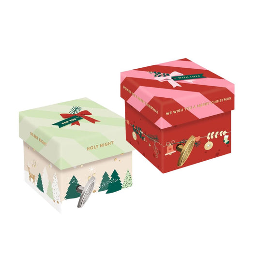 Spieluhr-Geschenkbox mit Weihnachtsliedern