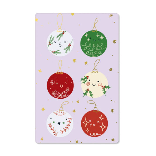 Postkarte Kind Mind 'Christmas Ornaments