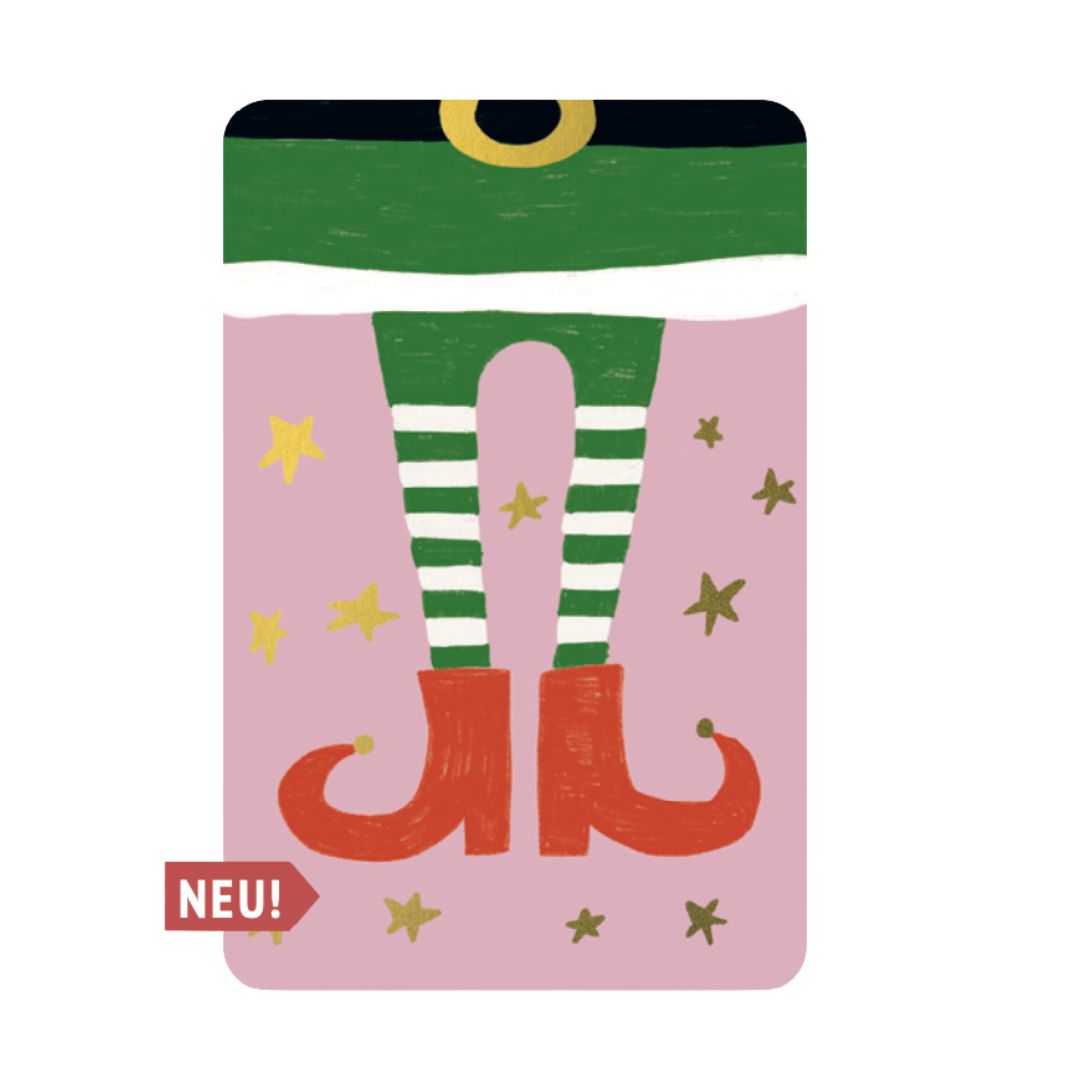 Postkarte Kind Mind 'Elf Shoes'