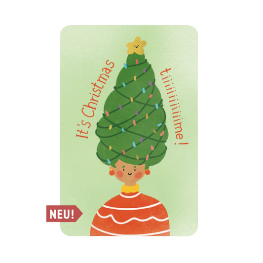 Postkarte Kind Mind 'Its Christmas Tiiiiime'