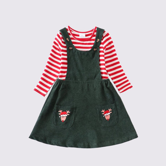Weihnachts-Set mit kleinen Hirsch-Applikationen