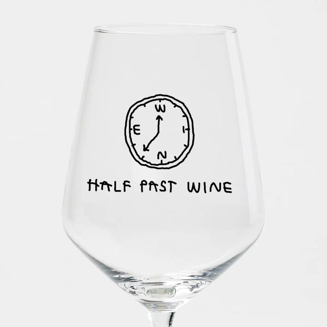 Weinglas 'Half Past Wine'