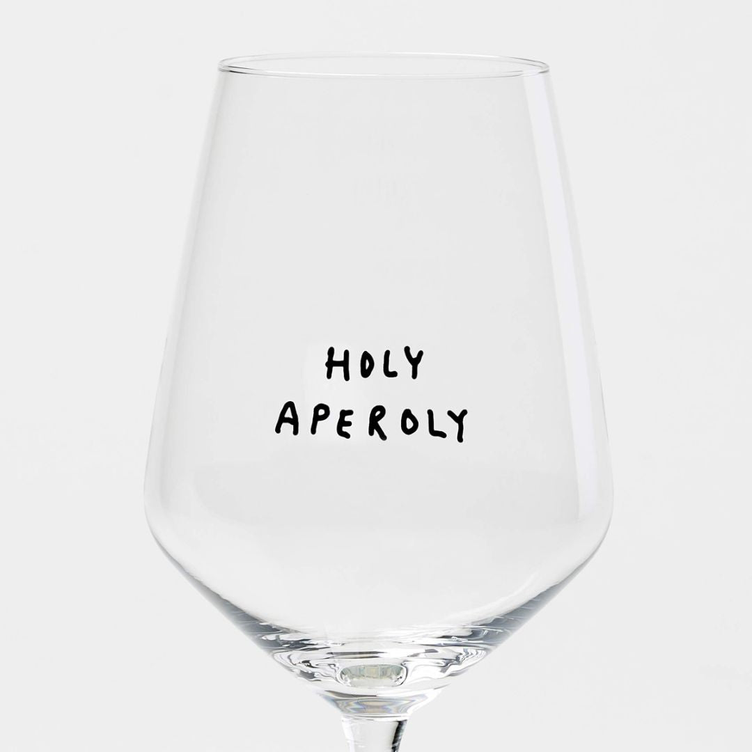 Weinglas 'Holy Aperoly'