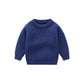 Kinder Grobstrick Pullover 'Loose' blau