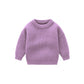 Kinder Grobstrick Pullover 'Loose' lila