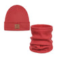 Set Mütze und Loop für Kinder rot