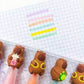 Witzige Textmarker Capybara 6-Stk-Set