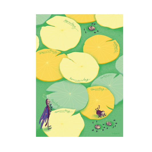 Notizblock A4 'Der Wochenplaner, am Seen' 50 Blatt