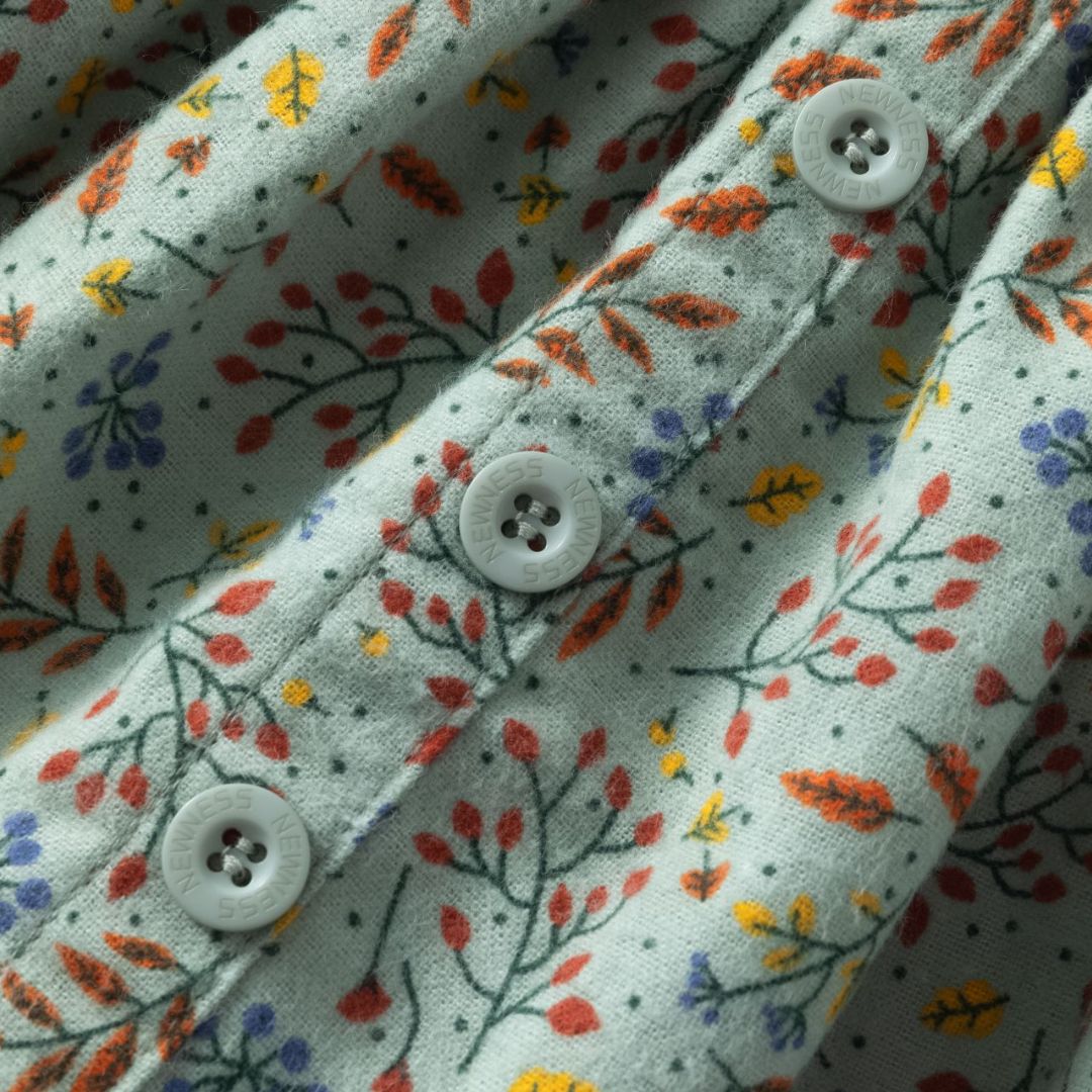 Rock mit Blumen Muster grün