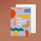 Postkarte Yay Birthday