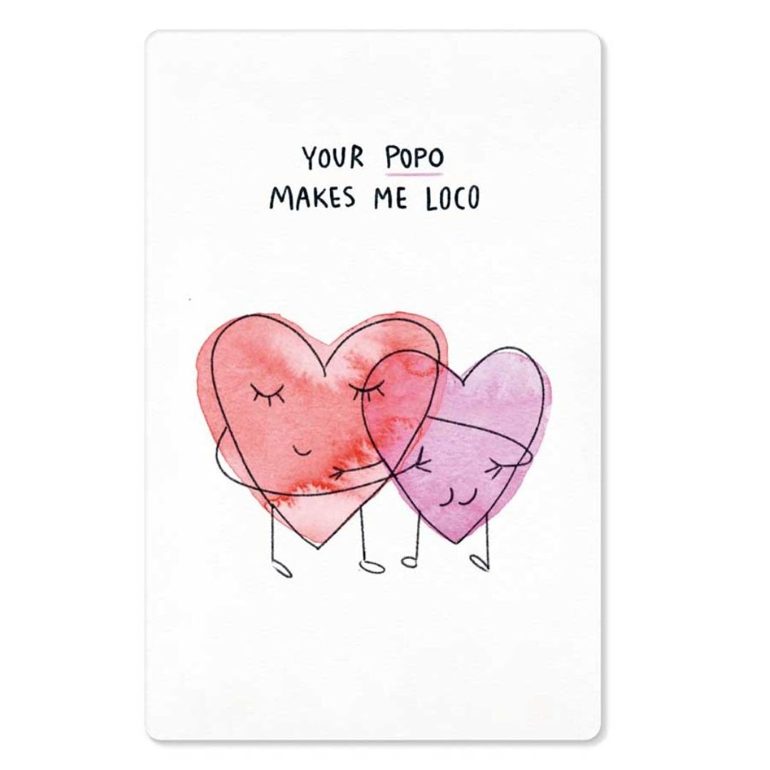 KIND MIND Karte | your popo makes me loco
