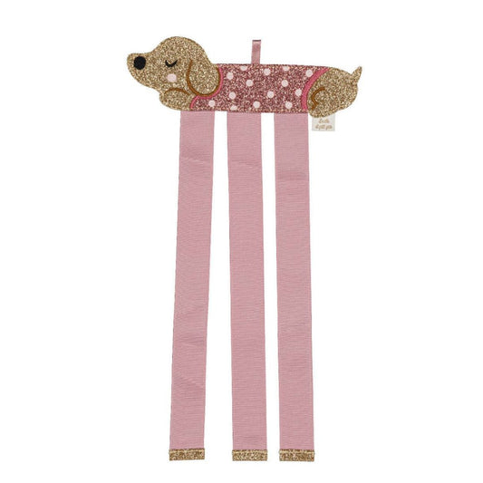 Zuckersüßer Wandhalter für Haarspangen 'Dackel'