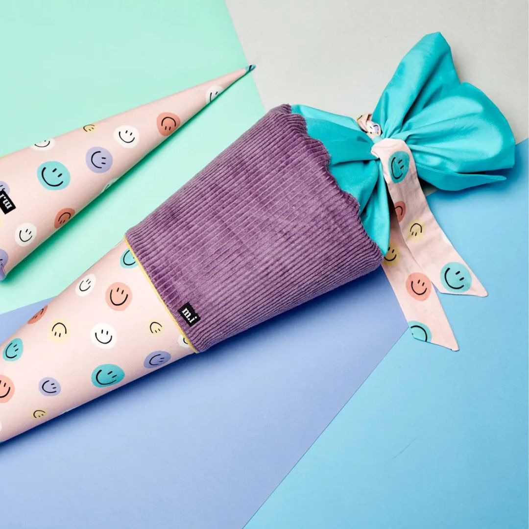 Schultüte zur Einschulung 'Zuckertüte Smileys' 70cm