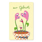 KIND MIND Karte | zur geburt herzblumen