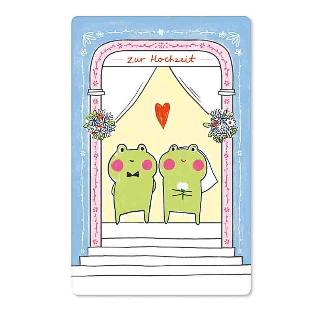 KIND MIND Karte | zur hochzeit froesche