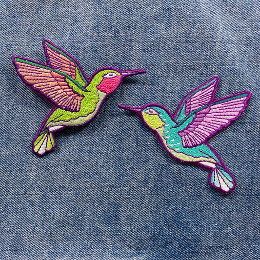 Kolibri-Patch zum Aufbügeln
