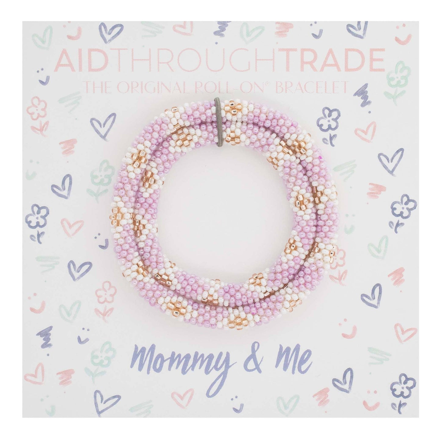 Mommy & Me Armbänder Roll on purple