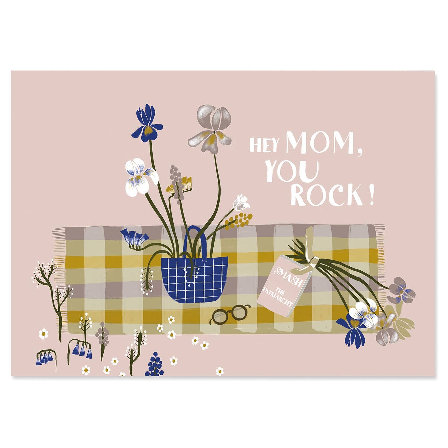 Postkarte 'HEY MOM YOU ROCK'