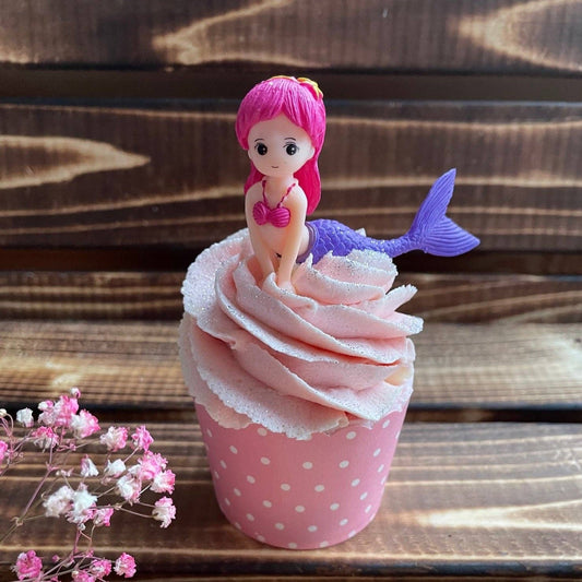 Badecupcake Erdbeere - Meerjungfrau