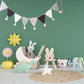Kinderzimmer Wimpel-Girlande grün