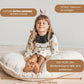 Kinder Tipi Zelt mit Pom Poms beige