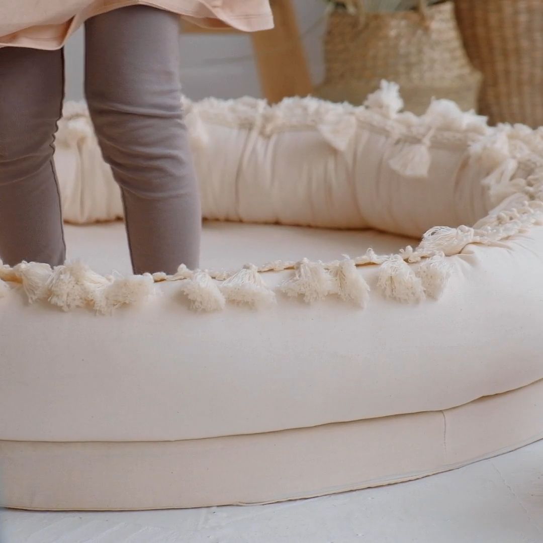 Großes Babynest "Play & Sleep Kid's Nest" beige