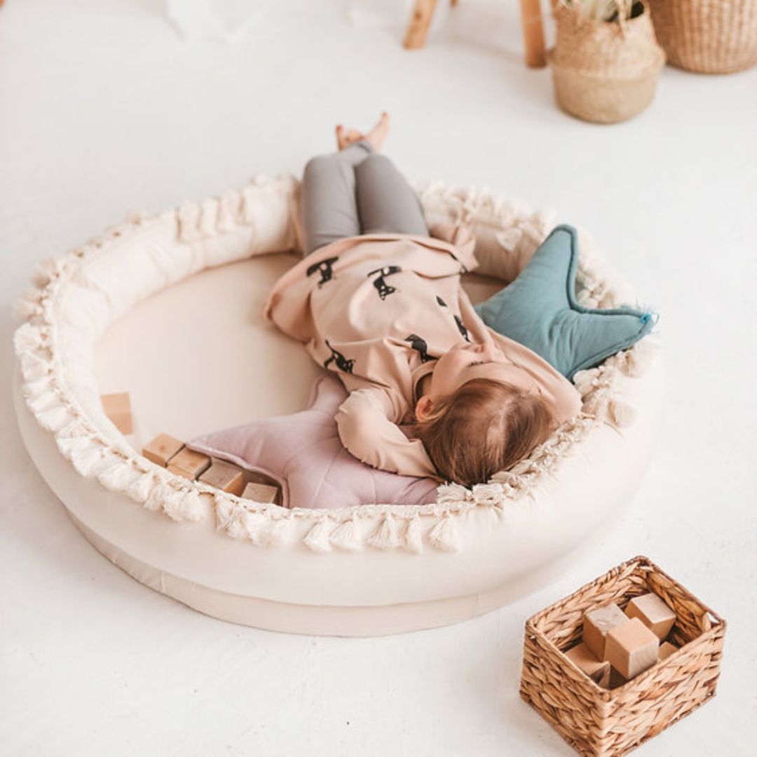 Großes Babynest "Play & Sleep Kid's Nest" beige
