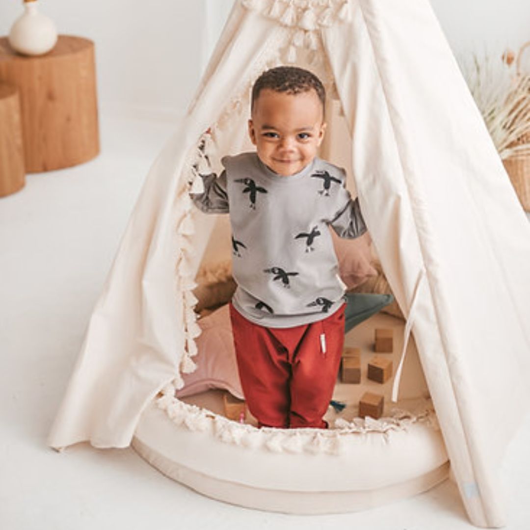 Großes Babynest "Play & Sleep Kid's Nest" beige