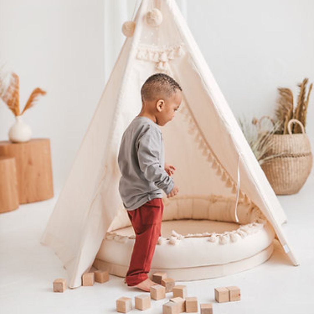 Großes Babynest "Play & Sleep Kid's Nest" beige