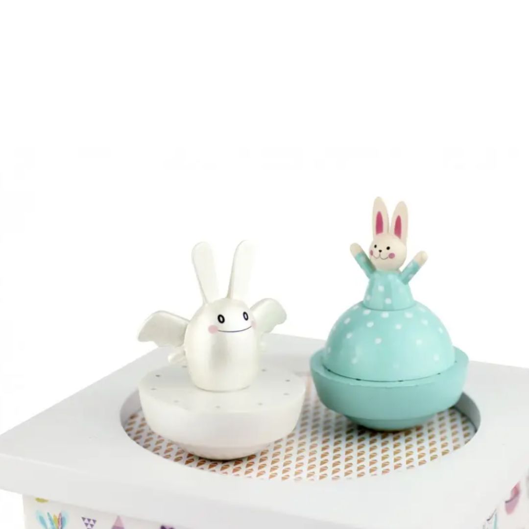 Kinder Spieluhr "Engelhasen mit Indianern"