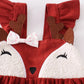 Cord Kleid Hirsch Design rotbraun