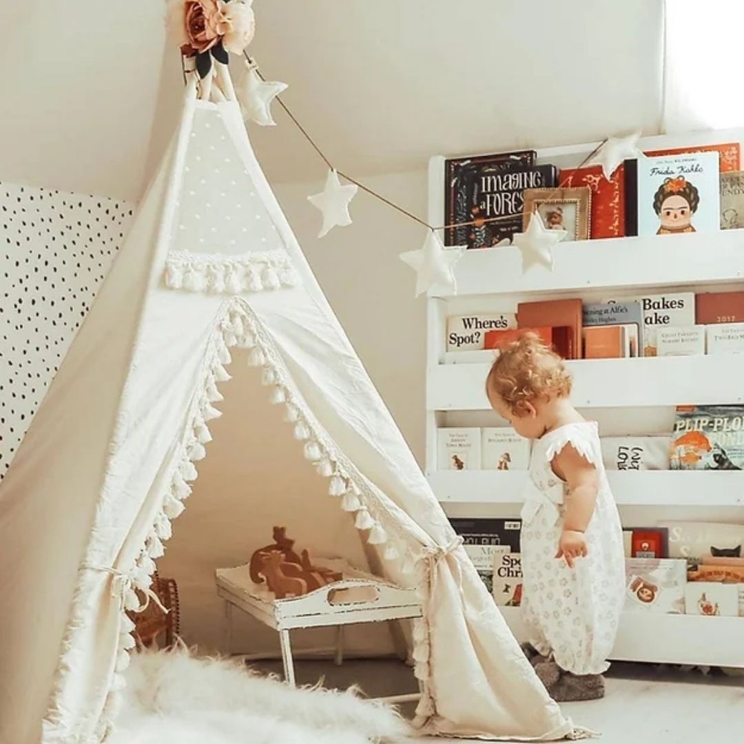 Kinder Tipi Zelt mit Quasten
