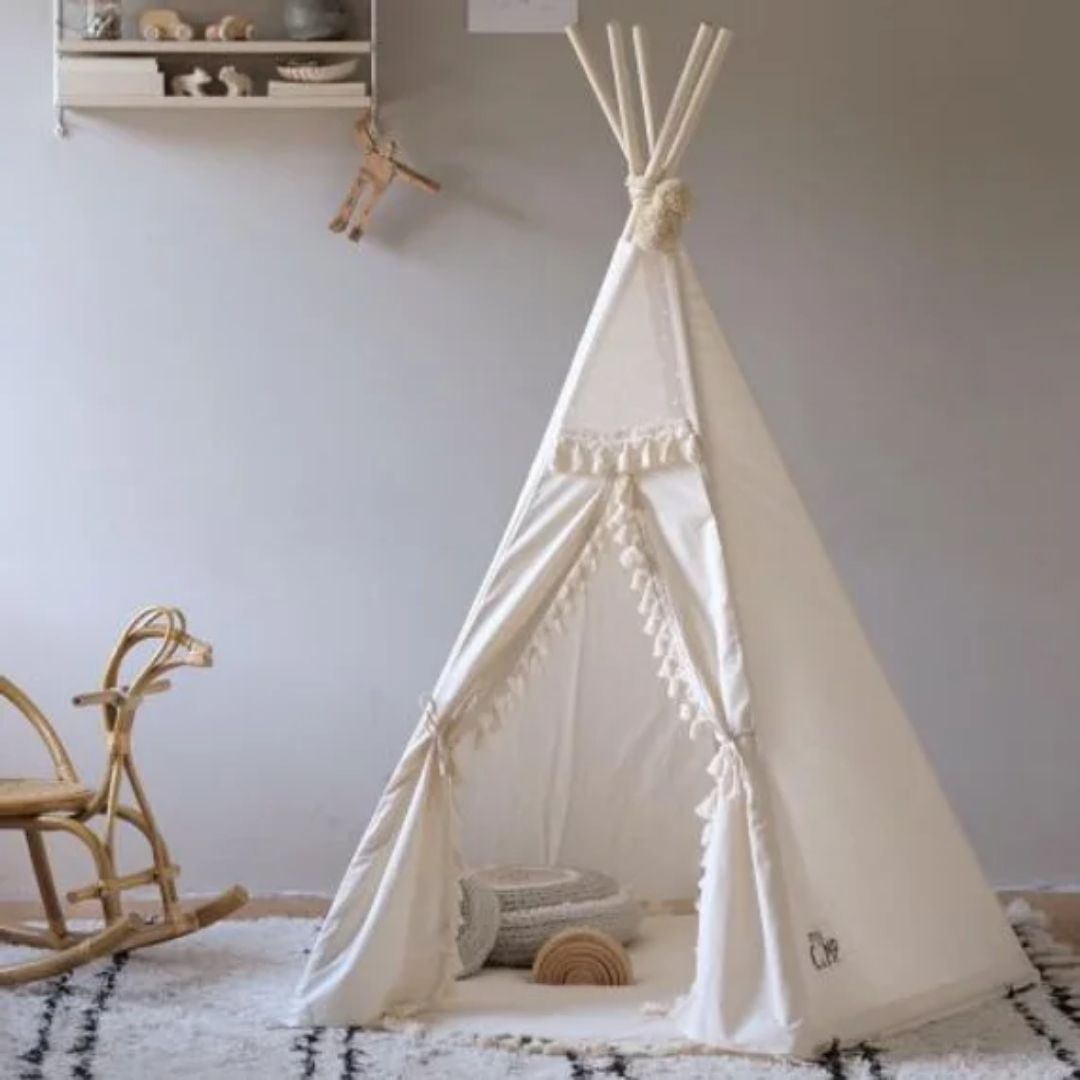 Kinder Tipi Zelt mit Quasten