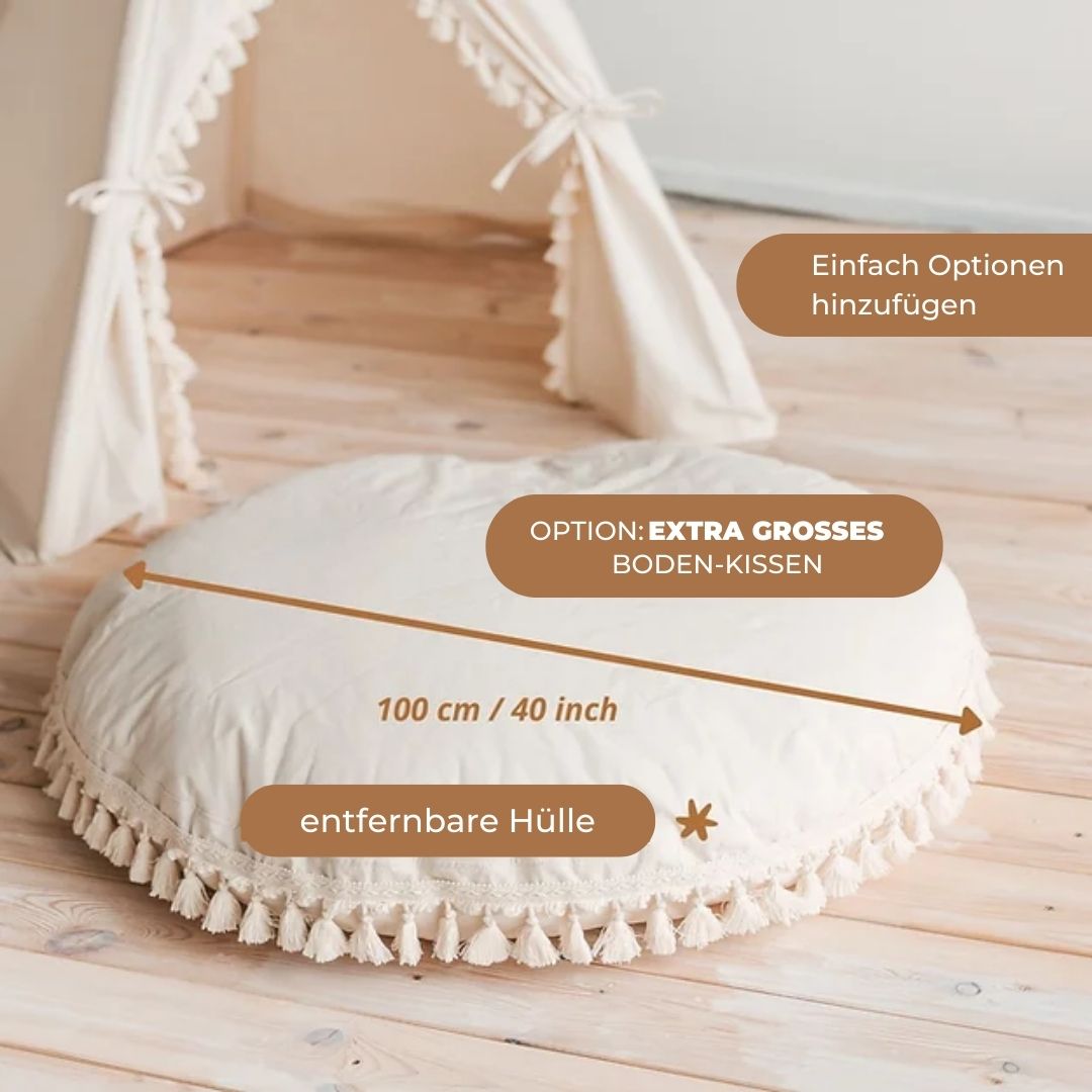 Kinder Tipi Zelt mit Quasten