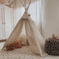 Kinder Tipi Zelt "Prinzessin" mit Tüll ecru