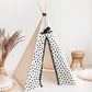 Schwarze Polka Dots Tipi Zelt für Kinder