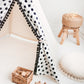 Schwarze Polka Dots Tipi Zelt für Kinder