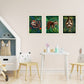 Wandbilder gerahmt 3er Set "Faultier Familie"