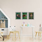 Wandbilder gerahmt 3er Set "Faultier Familie"