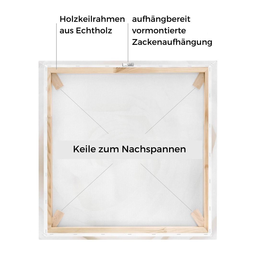 Wandbild auf Leinwand "Man ist nie zu klein"